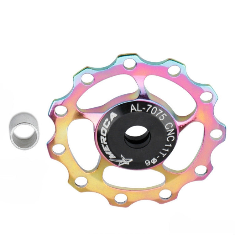 MEROCA Metal Bearings Mountain Bike Road Bike Rear Derailleur Guide Wheel 11T/13T Guide Wheel