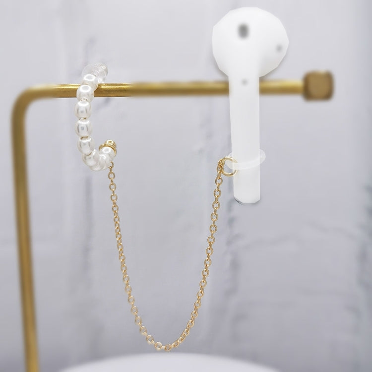 3個一賣 通用藍牙耳機防丟C型珍珠925銀針耳環耳鏈