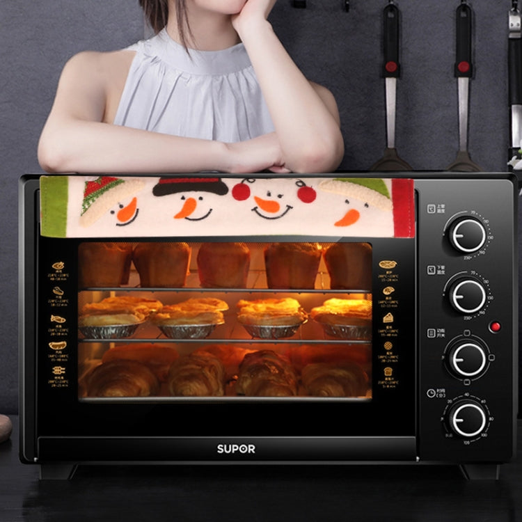 聖誕披風微波爐冰箱雙開門把手套 防靜電加長防撞布藝保護套