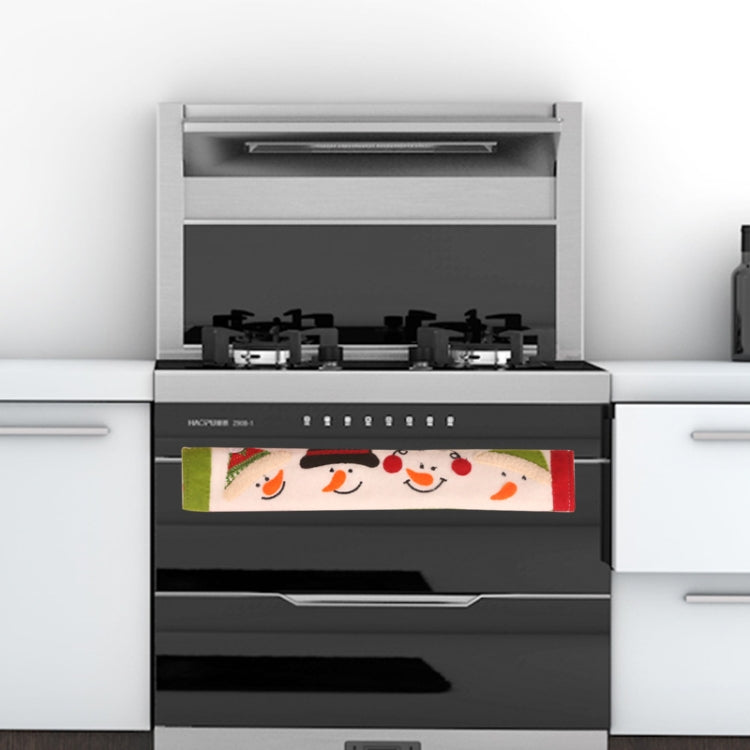 聖誕披風微波爐冰箱雙開門把手套 防靜電加長防撞布藝保護套