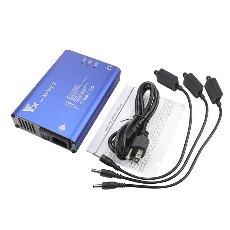 YX 適用於大疆MAVIC2 御2鋁合金充電器帶開關