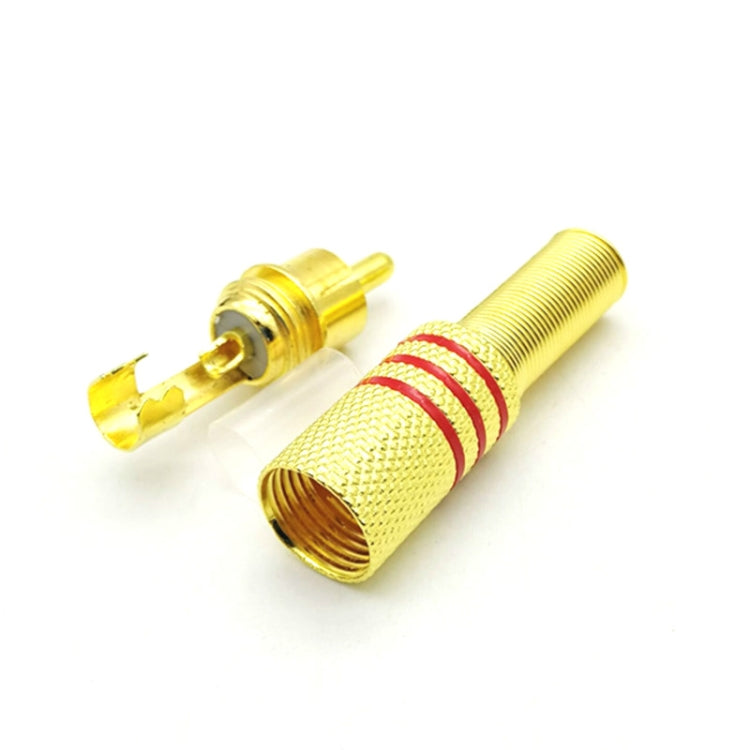 30個賣RCA蓮花頭AV音視頻插頭梅花插頭蓮花頭 RCA頭袋裝