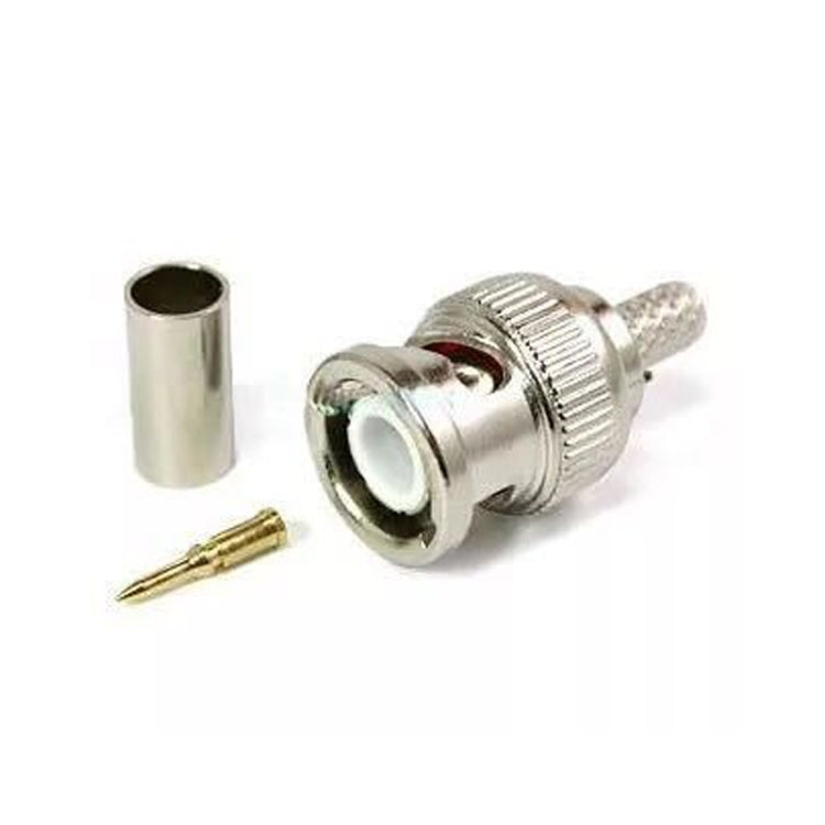 5個一賣 冷壓BNC插頭接線頭