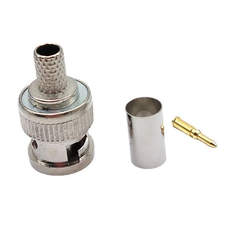 5個一賣 冷壓BNC插頭接線頭