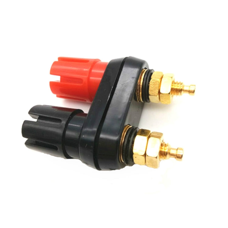 10個賣 鍍金雙聯梅花接線柱 雙排接線柱音響接線端