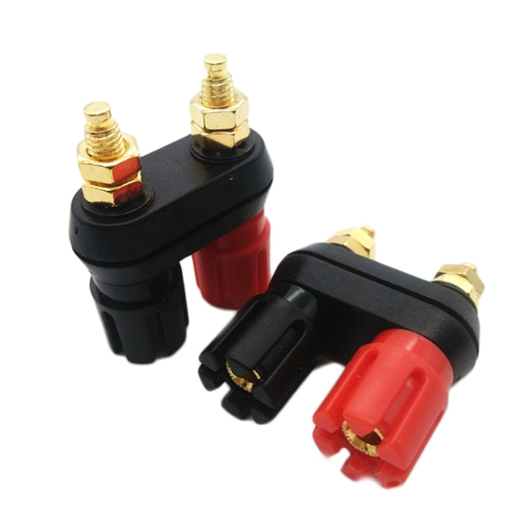 10個賣 鍍金雙聯梅花接線柱 雙排接線柱音響接線端