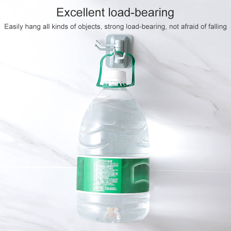 10件一賣 強力粘膠浴室牆壁置物架 免打孔無痕旋轉粘鈎 顏色隨機發貨