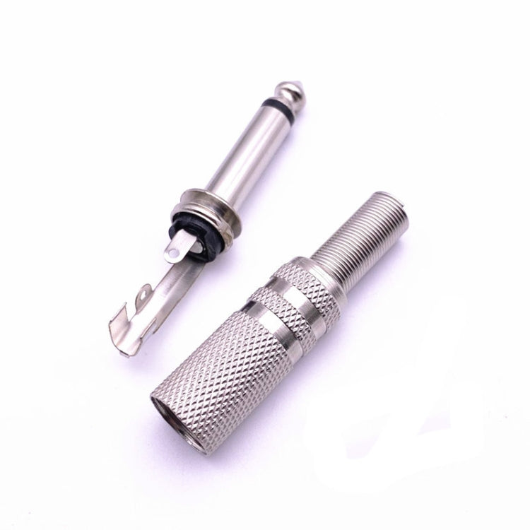 40個賣 單聲道音頻插頭話筒大二芯6.35毫米插頭