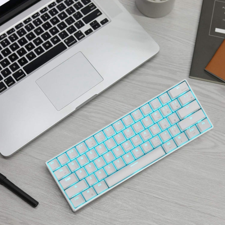 RK61 61鍵 藍牙/無線雙模平板手機遊戲机械鍵盤，線長1.5米, Tea Shaft, Green Shaft, Red Shaft