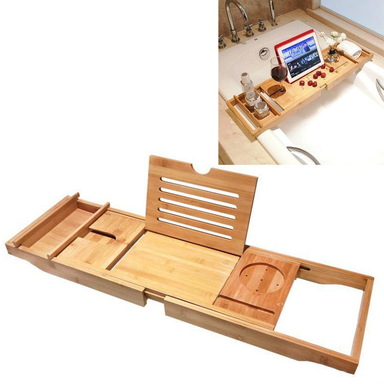 多功能伸縮置物架 衛生間泡澡平板手機支架浴室浴盆浴桶支架