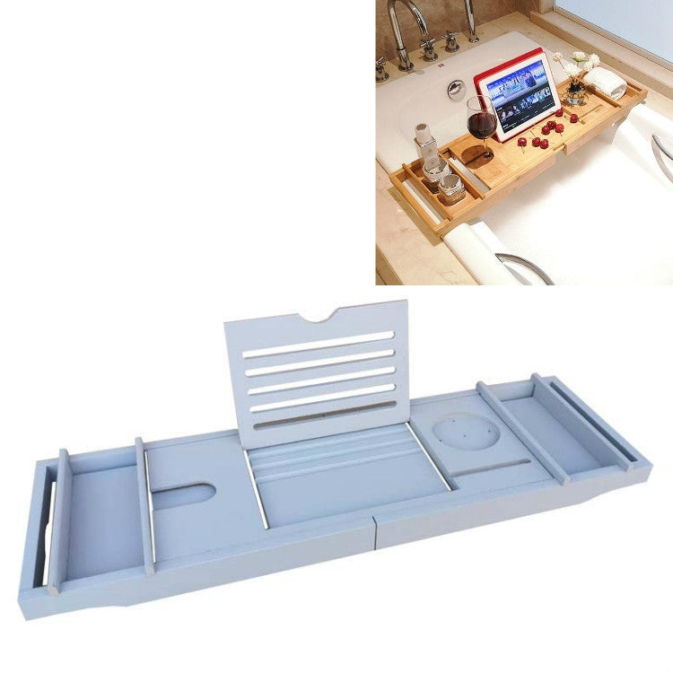 多功能伸縮置物架 衛生間泡澡平板手機支架浴室浴盆浴桶支架