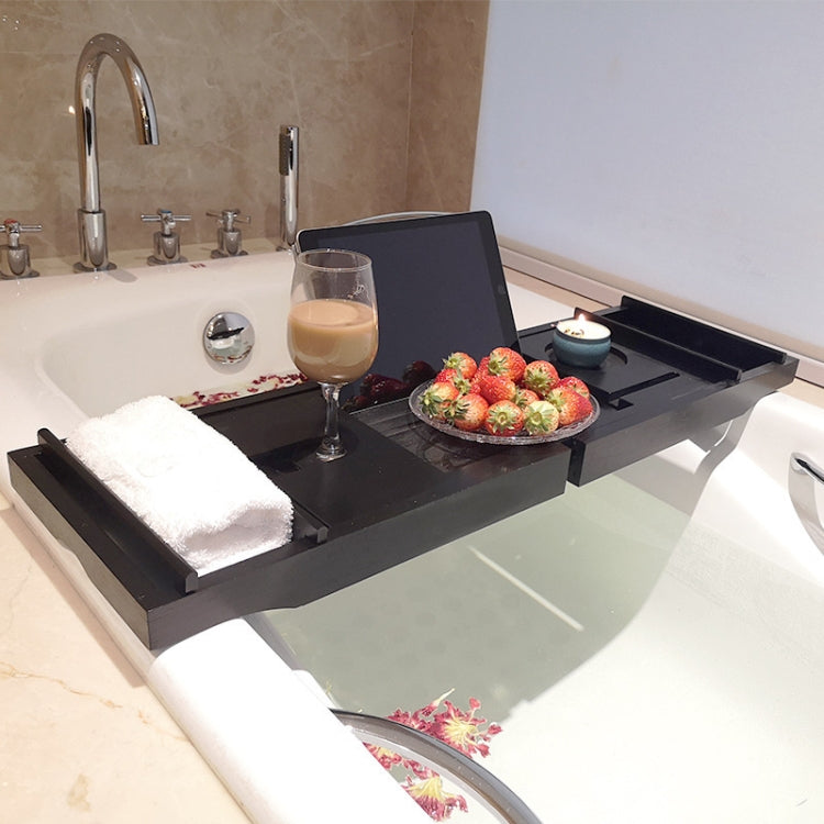 浴室多功能伸縮浴缸置物板