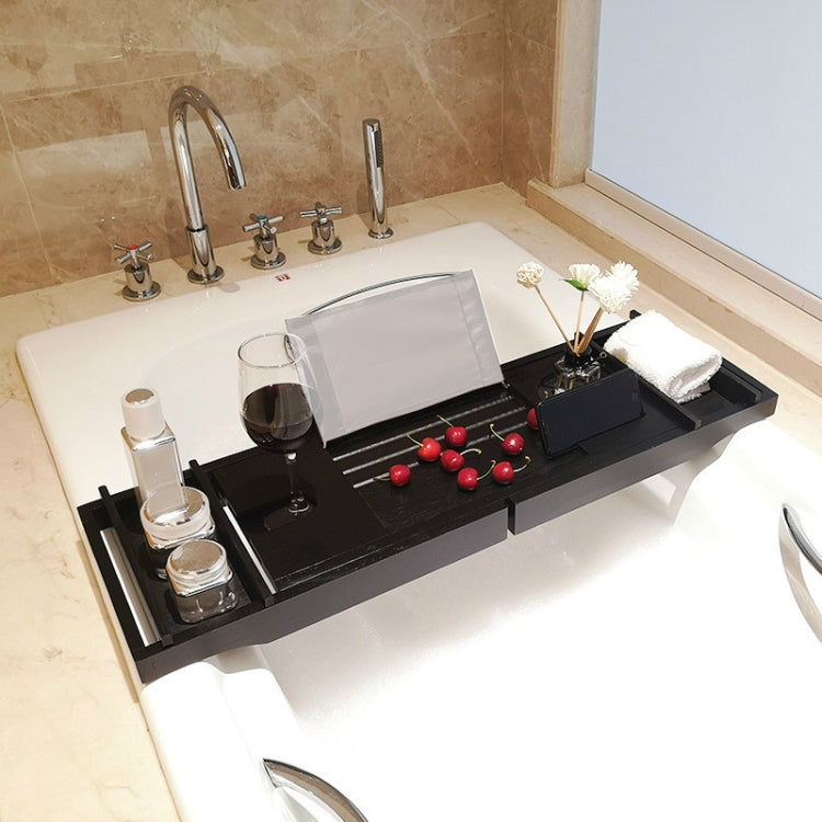 浴室多功能伸縮浴缸置物板