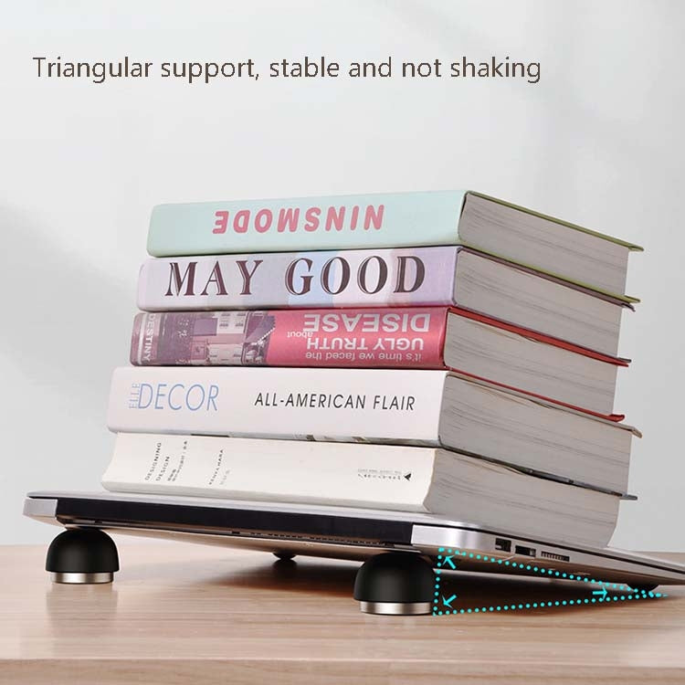 創意筆記本電腦小巧便攜隱形蘑菇支架桌面增高扇熱器架子