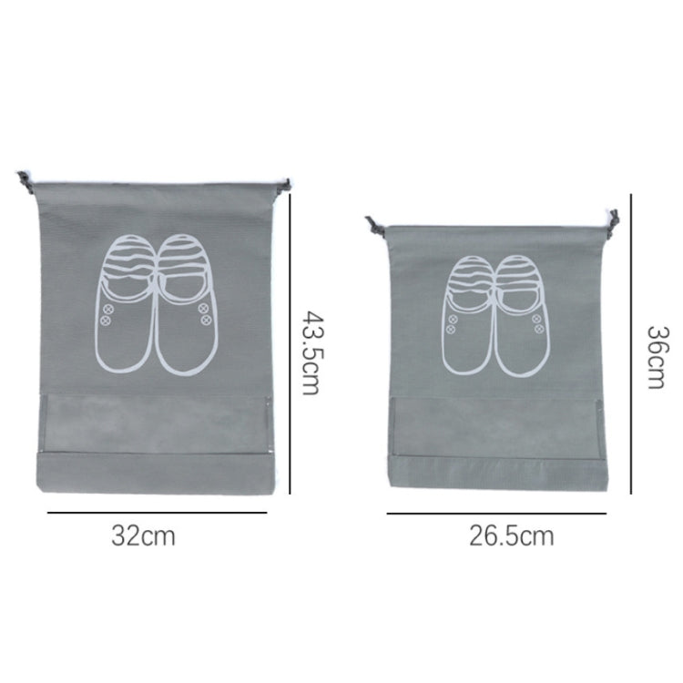 2pcs Travel Shoe Beam Storage Bag Waterproof Portable Large Capacity Shoe Bag Random Colour