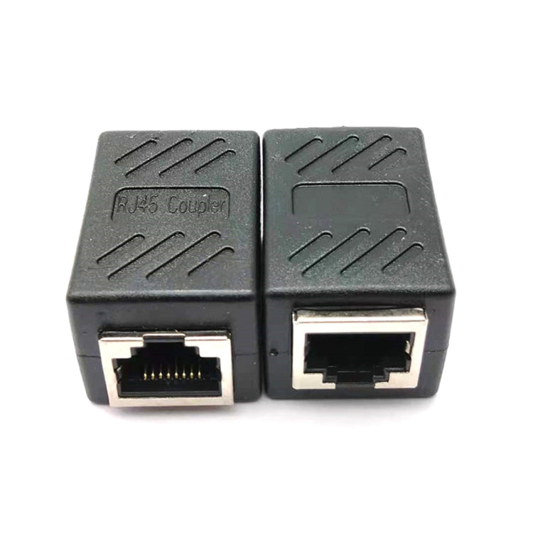 網絡直通頭RJ45網線連接器對接頭8P8C屏蔽雙通頭