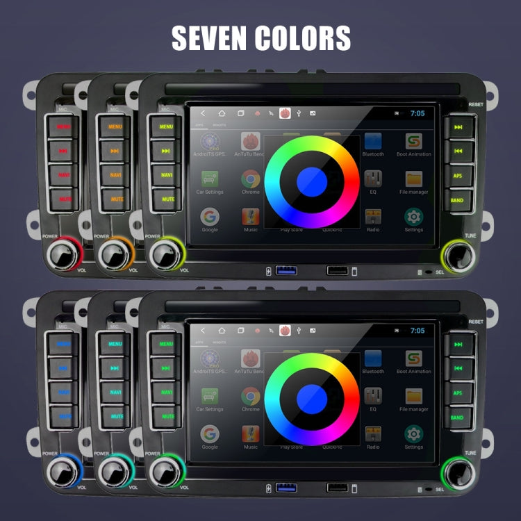 適用於大眾7寸車載多媒體播放器導航藍牙倒車一體機安卓10.0