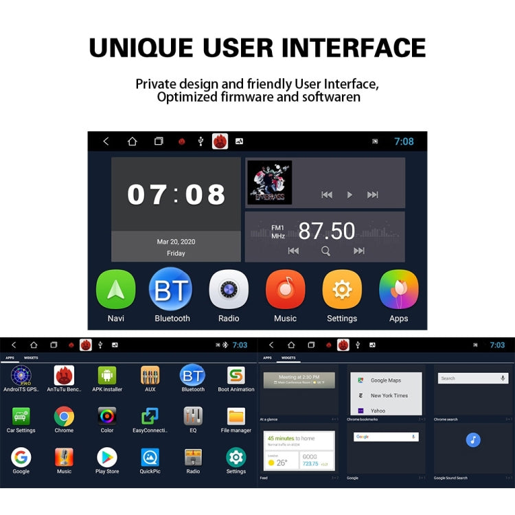 適用於大眾7寸車載多媒體播放器導航藍牙倒車一體機安卓10.0