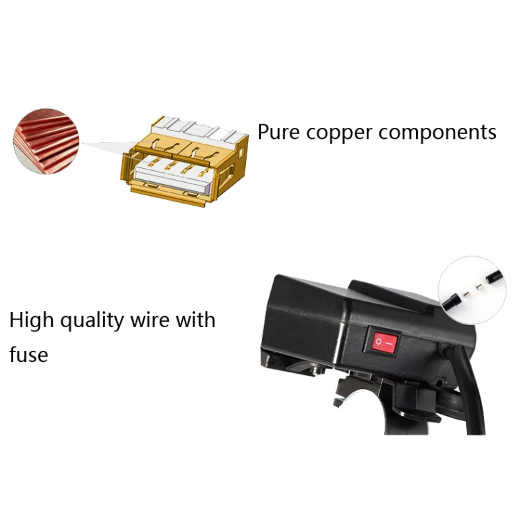 摩托車車載手機充電器 雙USB帶點煙器接口多功能數顯車充