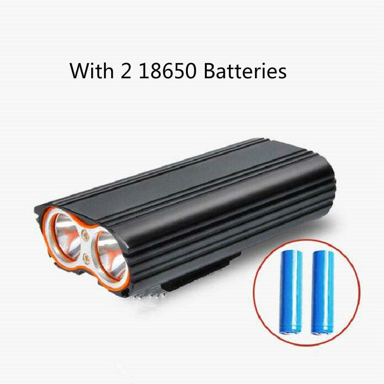 自行車前燈USB充電T6騎行照明燈防水山地自行車燈