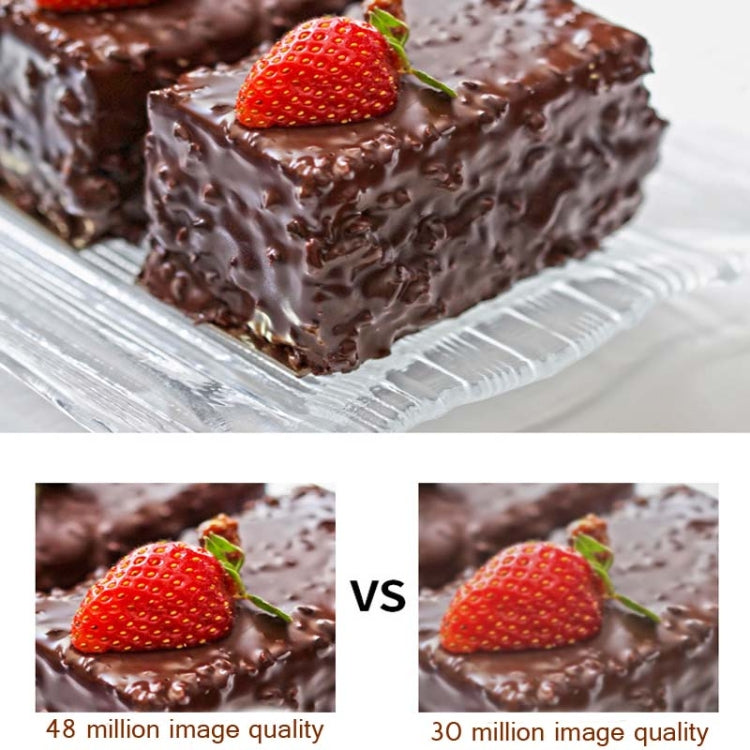 4800萬像素 3寸显示屏高清數碼照相機支持MHDI/WIFI/TF卡 黑色+廣角鏡, CDR9