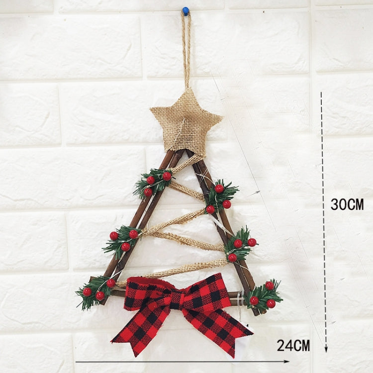 聖誕LED花圈 壁門掛件 聖誕藤圈