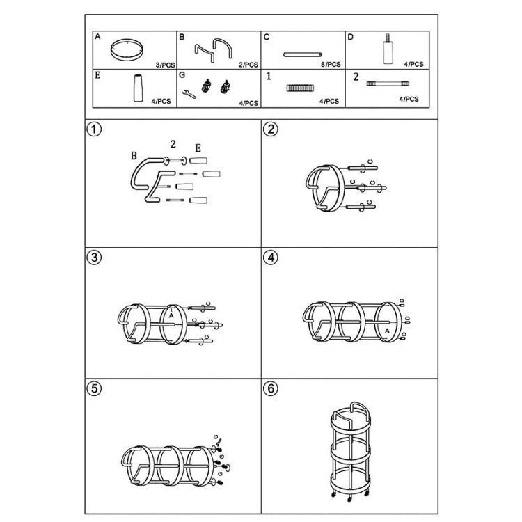 奢華移動手推車簡約廚房客廳置物茶具架