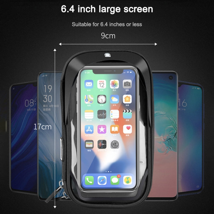 山地車卡包觸摸屏手機架摩托電動車防水導航支架遮陽手機架