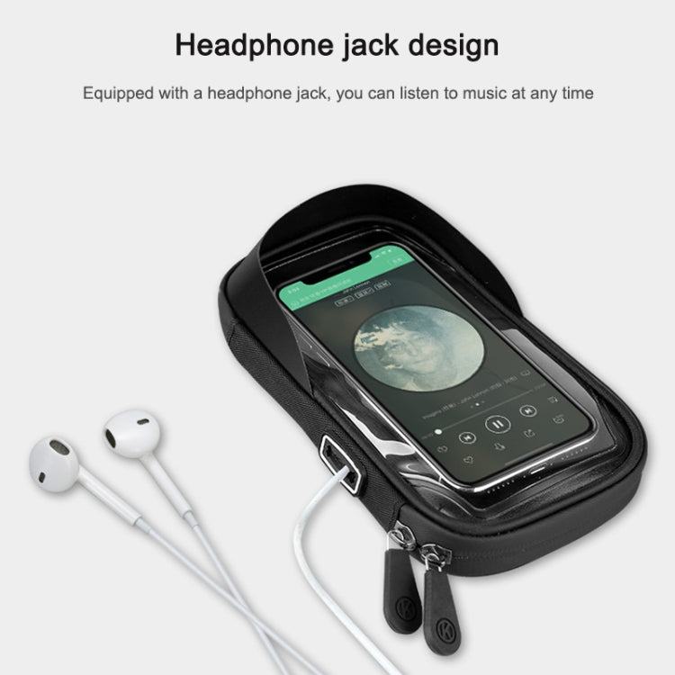 山地車卡包觸摸屏手機架摩托電動車防水導航支架遮陽手機架