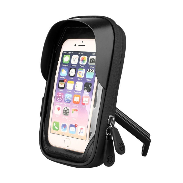 山地車卡包觸摸屏手機架摩托電動車防水導航支架遮陽手機架