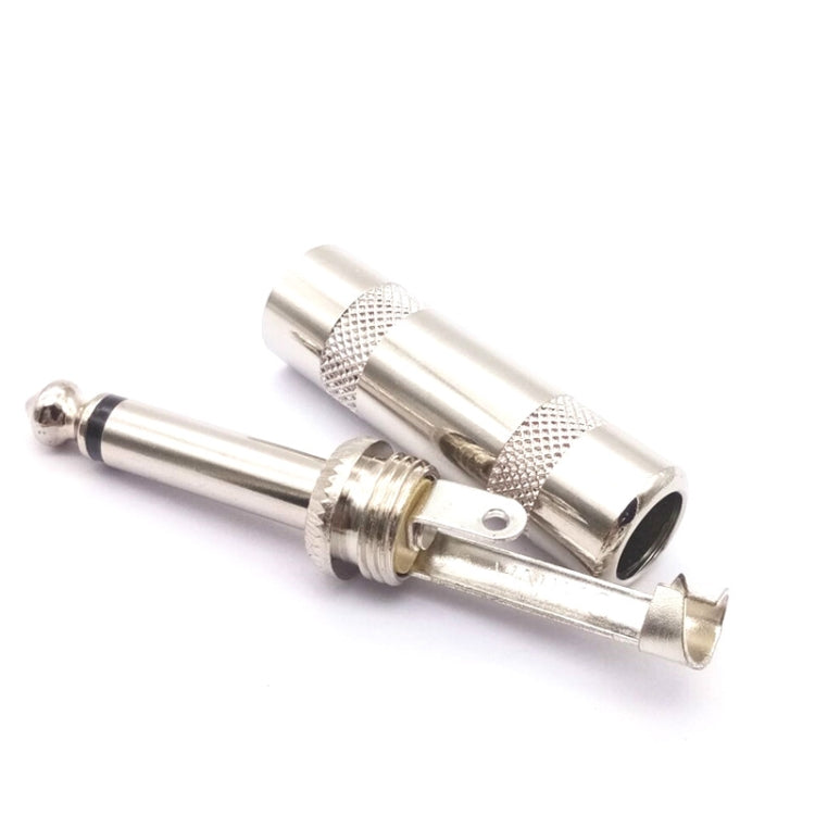 10個賣 6.35毫米兩芯音頻焊接單聲道調音台話筒音箱插頭