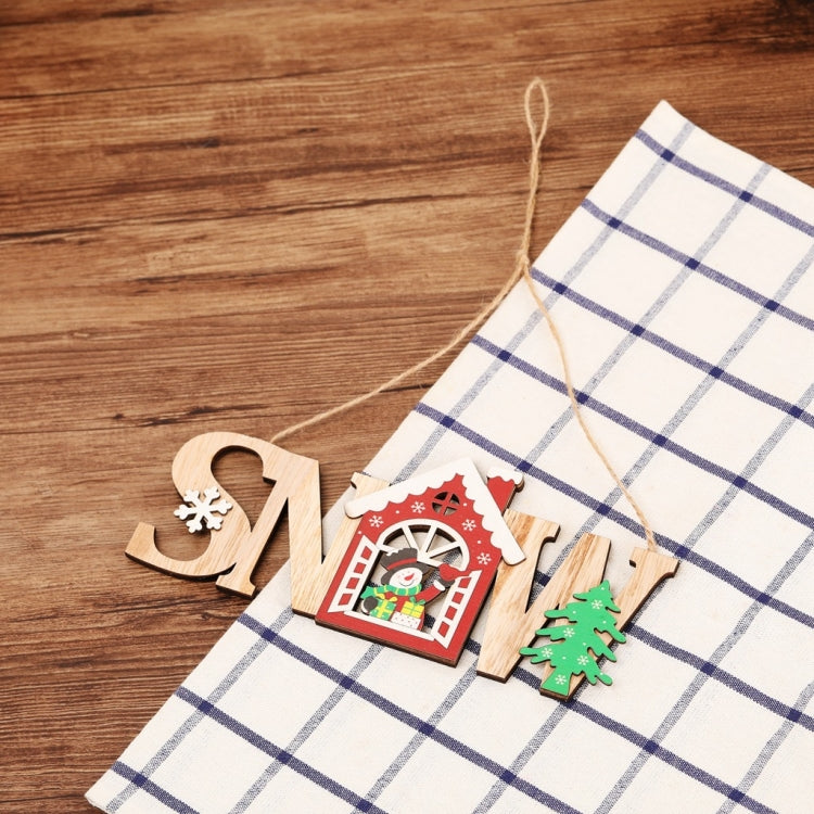 聖誕節木質英文掛牌門牌店鋪迎賓掛牌