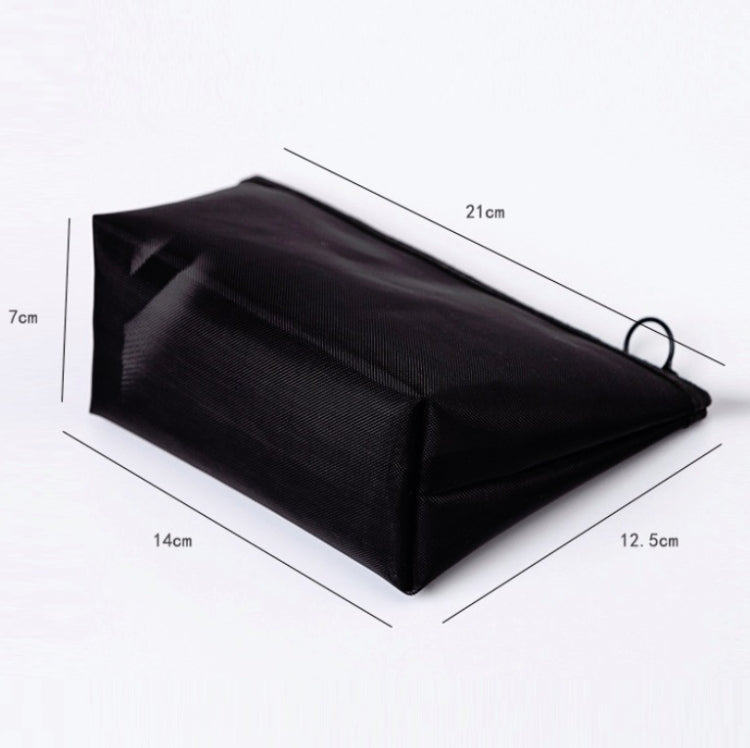 黑色透明網紗化妝包三件套大容量旅行化妝品收納袋