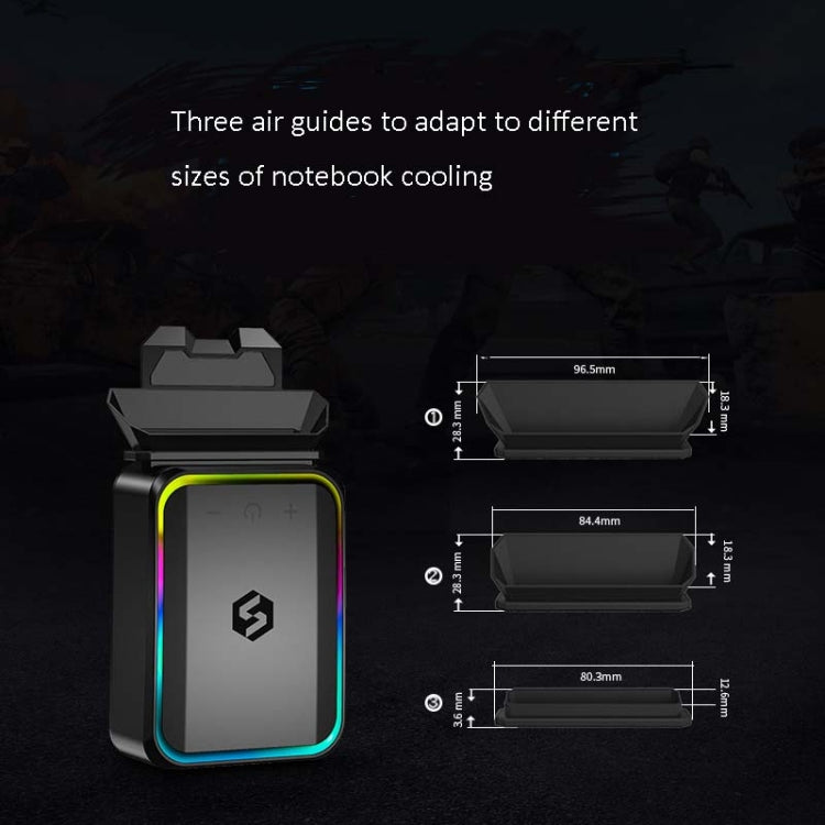 索皇 電腦筆記本抽風式散熱器側吸風扇機 適用於聯想/華碩/戴爾筆記本電腦