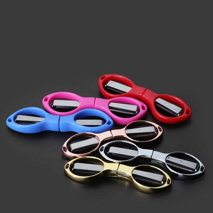 5 PCS Fishing Special Scissors Foldable Stainless Steel Fishing Tackle, Style:Plastic Handle, Color:Color Random Delivery