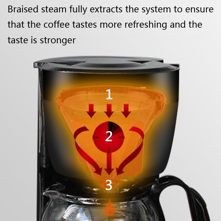 漢姆斯特 家用小型咖啡壺 全自動迷你滴漏咖啡機