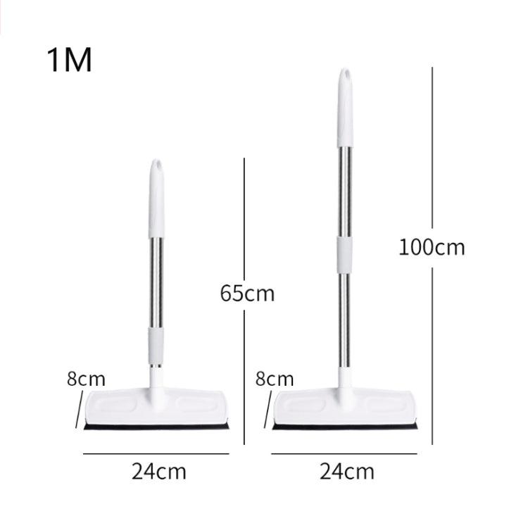 可伸縮地板刷浴室清潔刮水兩用刷長柄硬毛地刷
