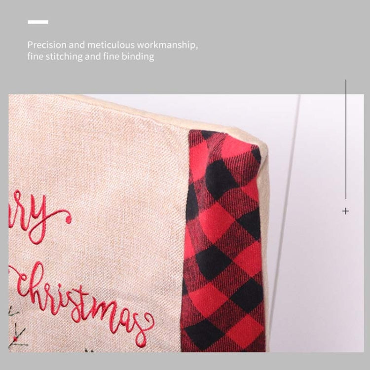 聖誕節裝飾座椅套麻布手工藝家用座椅套