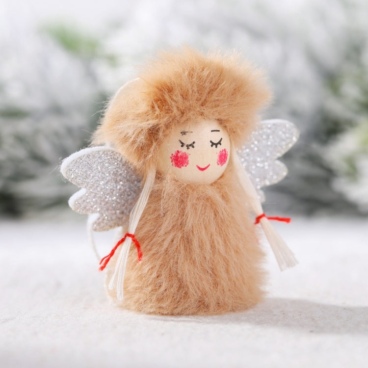 1對賣 聖誕節裝飾用品絨毛玩偶男孩女孩小掛件