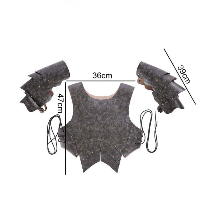 萬聖節狂歡節舞台道具 成人PU皮革武士Cosplay盔甲