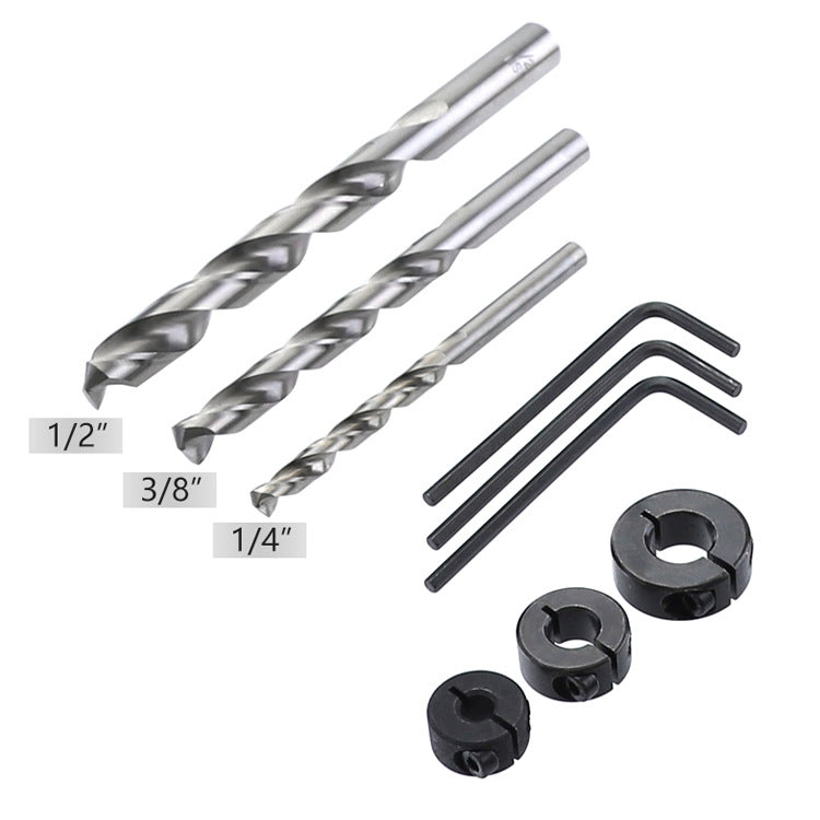 4件/套 賣木工開孔定位器木工專用套孔夾具小型垂直打孔鑽孔定位工具