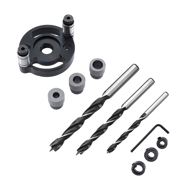 木工直孔打孔器 自定心圓木榫拼接鑽孔定位器 木工開孔工具，款式：