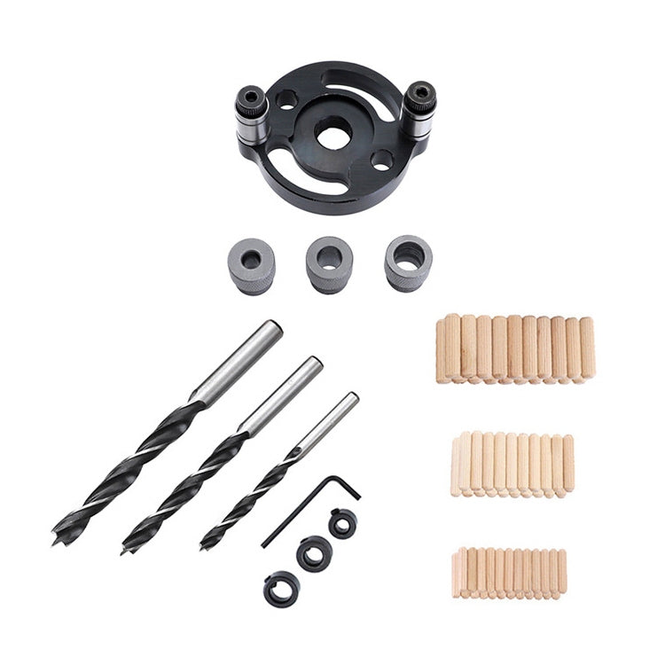 木工直孔打孔器 自定心圓木榫拼接鑽孔定位器 木工開孔工具，款式：