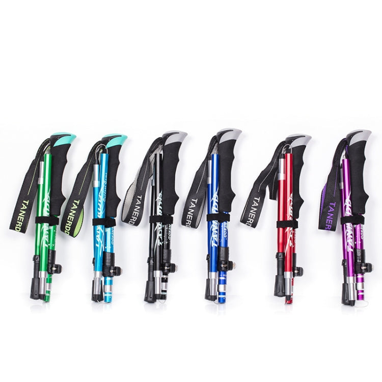 TANERDD TR-D0001 登山杖鋁合金摺疊戶外手扙徒步爬山拐棍