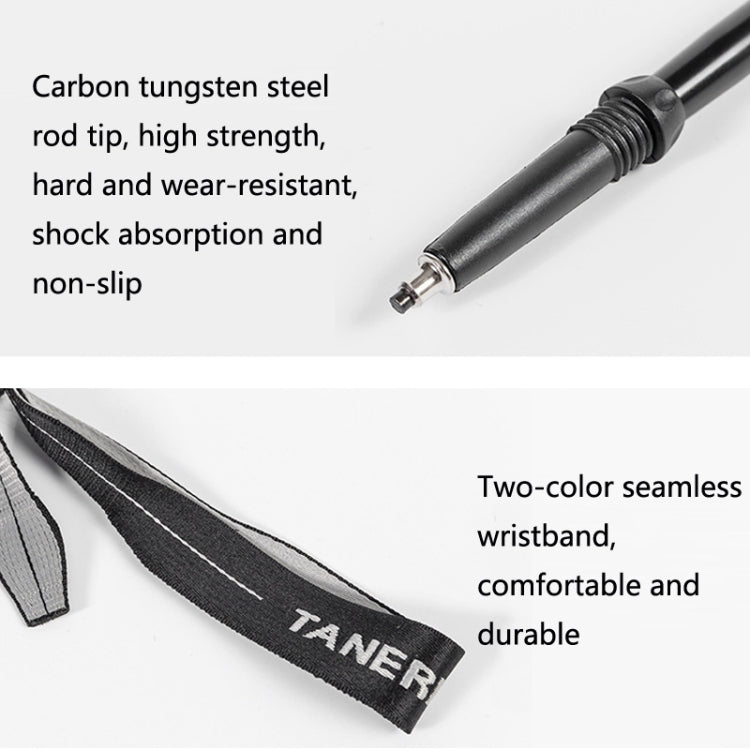 TANERDD TR-D0001 登山杖鋁合金摺疊戶外手扙徒步爬山拐棍