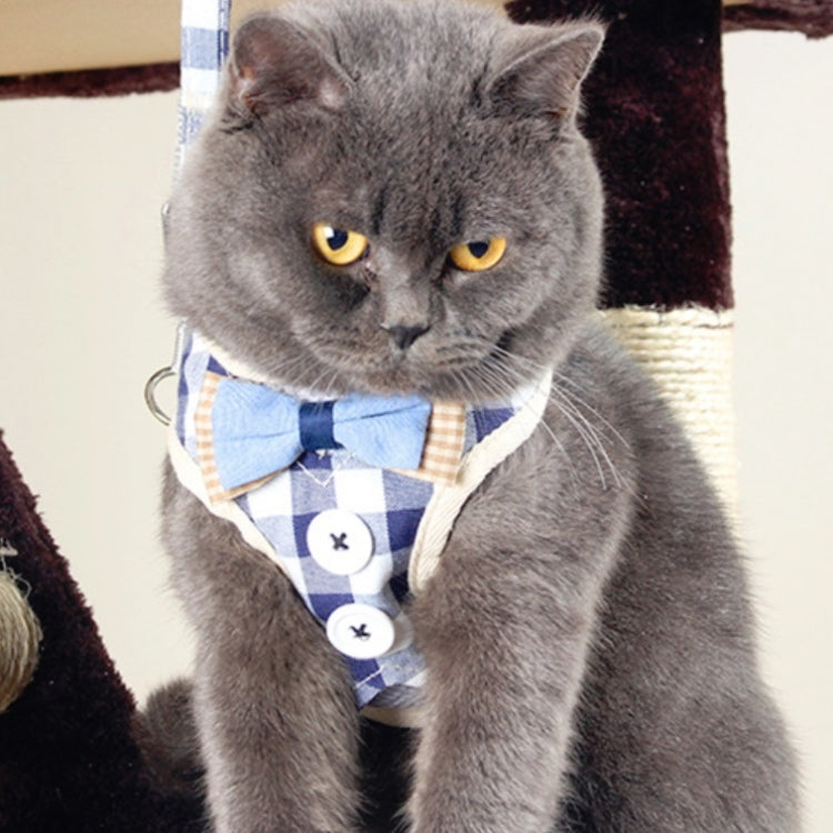 寵物牽引繩胸背帶防掙脫背心式小型犬溜繩