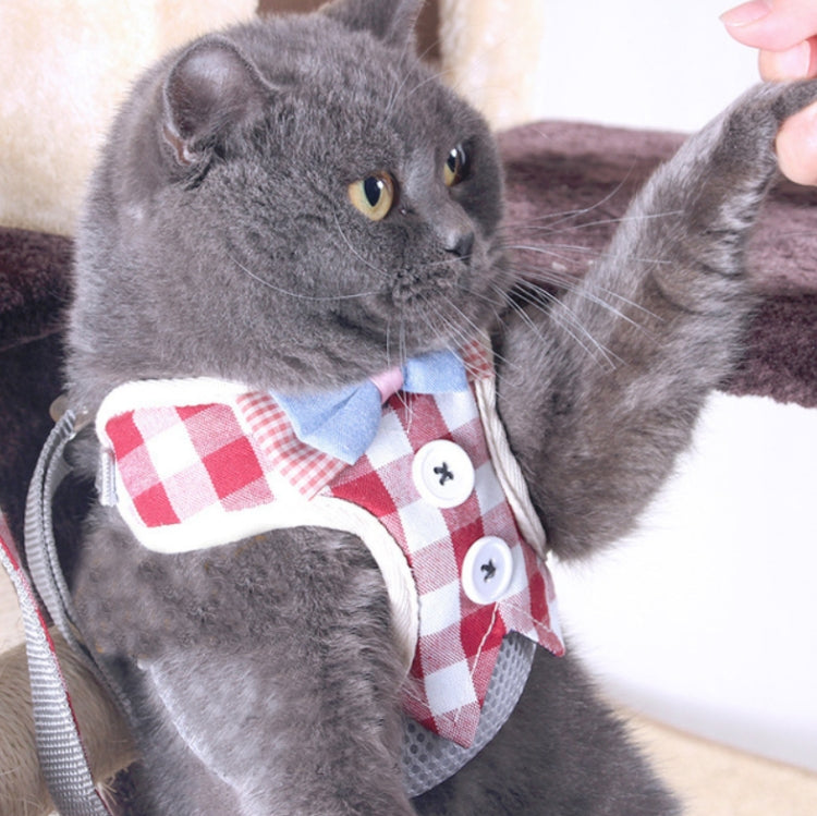 寵物牽引繩胸背帶防掙脫背心式小型犬溜繩