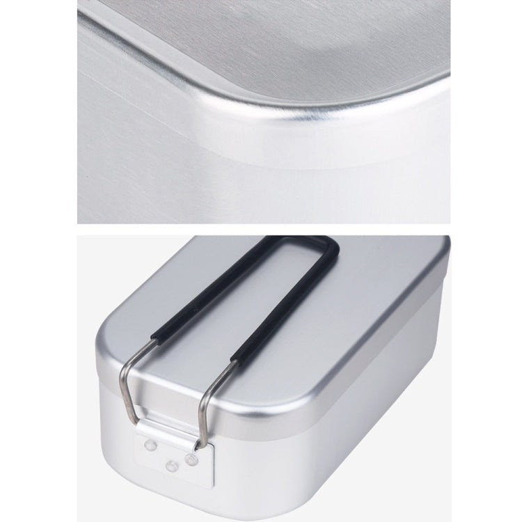 戶外旅遊野營露營飯盒 便攜可摺疊鋁飯盒 復古飯盒小號