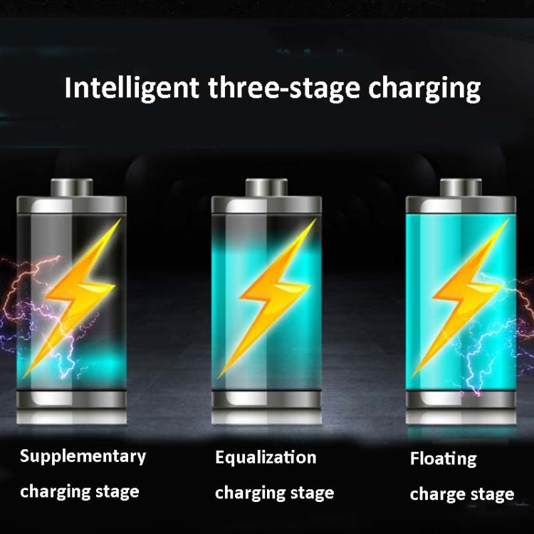 12V摩托車電瓶充電器智能修復充滿自停充電器，國標