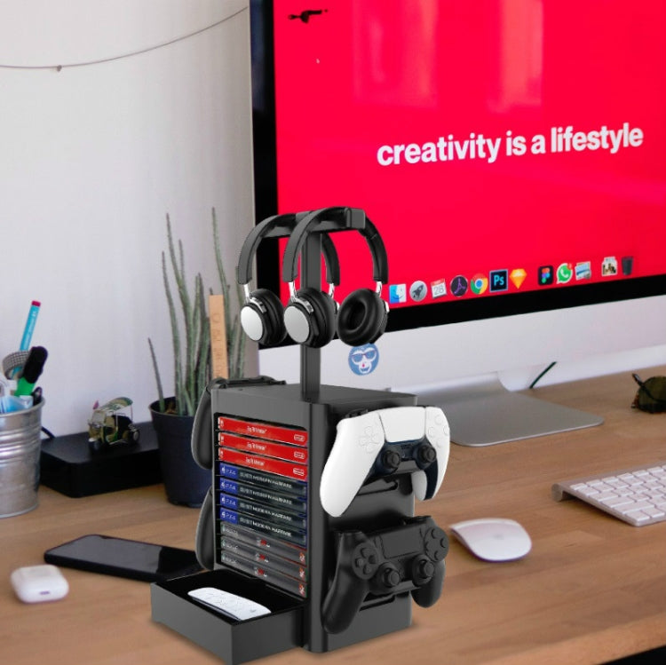 遊戲碟片收納架 耳機收納架適用於PS5/XSX